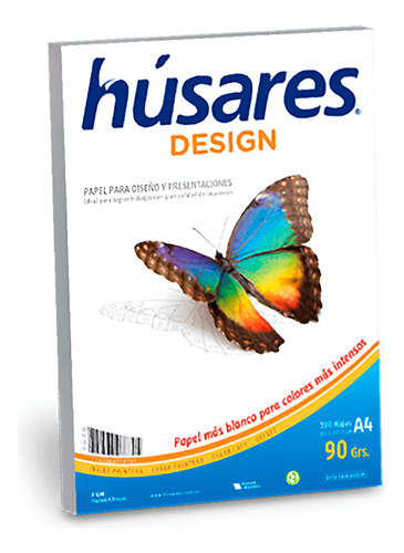 Papel Para Diseño Y Presentaciones A4 X100 90gr Husares