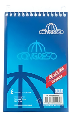 Block Anotador Congreso Espiral A6 80h Rayado