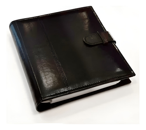 Agenda Nivel 10 Bonjour Simil Cuero Con Anillo Y Presilla