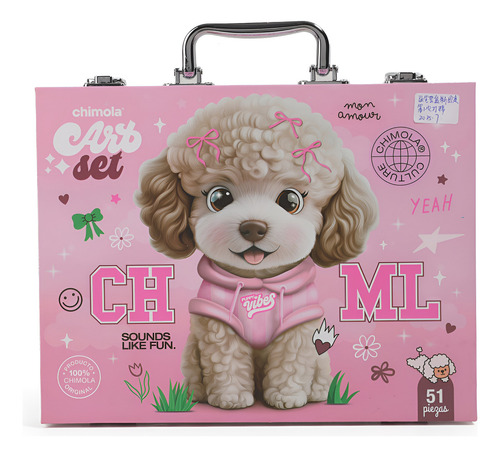 Art Set Poodle Chimola