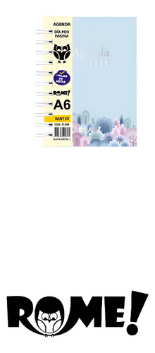 Agenda 2026 A6 Winter Dia Por Pagina Rome