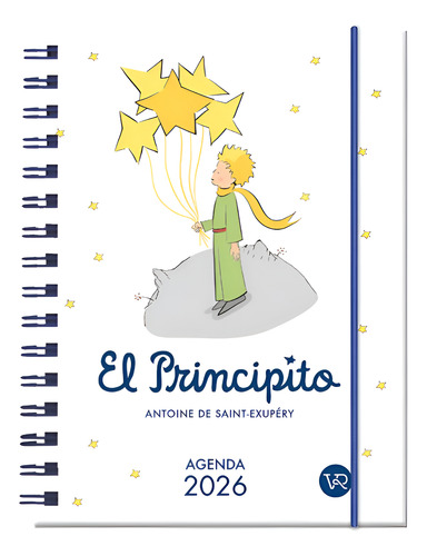 Agenda El Principito 2026 13,5x18cm Dos Dias Por Pagina Vr