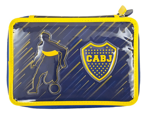 Cartuchera Pvc Boca Juniors 2 Pisos Vamos Xeneize Cresko