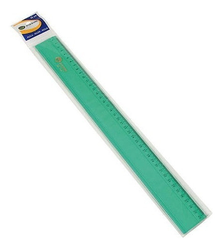 Regla Pizzini Acrílica Técnica X 40 Cm Verde