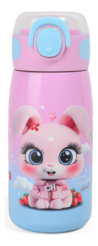 Chimola Botella Térmica 470 Ml Bunny Bz86 Color Rosa Rosa