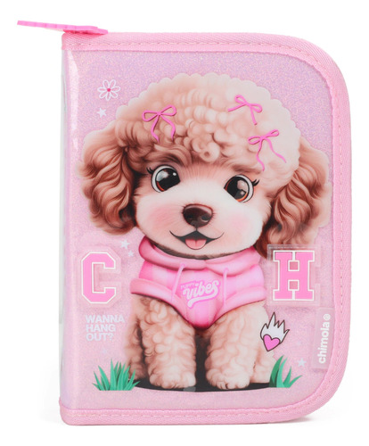 Cartuchera Rigida Desplegable Y Organizador Interno Poodle Poodle Personajes