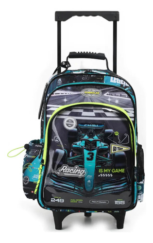 Mochila Escolar Carro 18 Racing Car Chimola