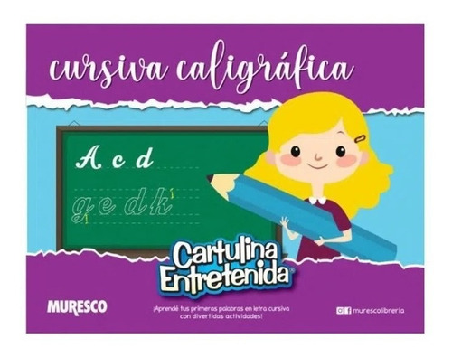 Block Cartulina Muresco 32x25 Cm X20 Cursiva Caligrafic Caligrafia Letra Cursiva