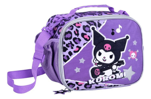 Lunchera Térmica Kuromi Rock Escolar Infantil Correa Wabro Violeta Kuromi