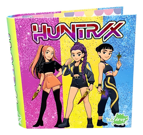 Carpeta Escolar 3x40 Guerreras K-pop Inkdrop Dorado