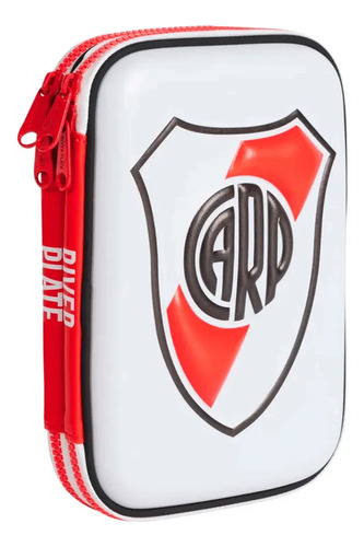 Cartuchera Canopla River Plate Doble Eva Mooving Rojo Carp