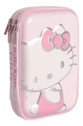 Cartuchera Canopla Doble Eva Hello Kitty Mooving Rosa Hello Kitty