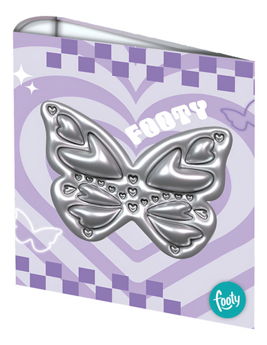 Carpeta Escolar 3x40 Love Me Footy Inkdrop Lila