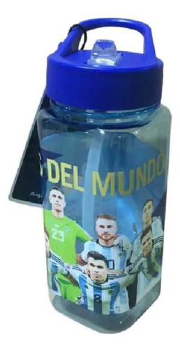 Botella Plástica 500ml Selección Argentina Afa Cresko Azul