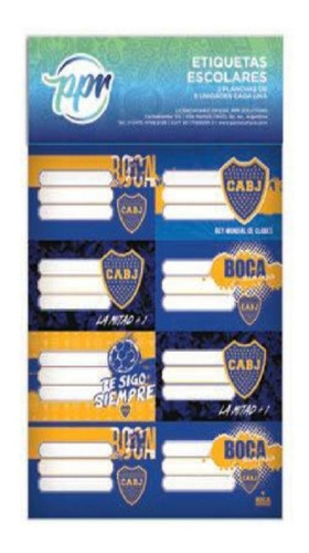 Etiquetas Escolares Boca Autoadhesivas Rectangulares Pack 16