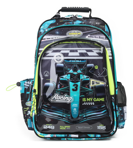 Mochila Escolar Espalda 18 Racing Car Chimola Racing Car Estampado