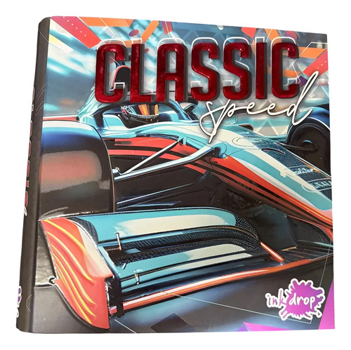 Carpeta Escolar 3x40 Formula 1 Inkdrop Rojo