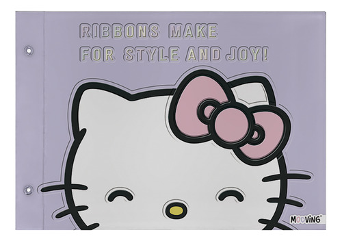 Carpeta Dibujo Hello Kitty N5 2 Tapas Mooving Kitty