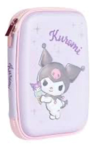 Cartuchera Canopla Eva 1 Cierre Kuromi Mooving Lila Kuromi