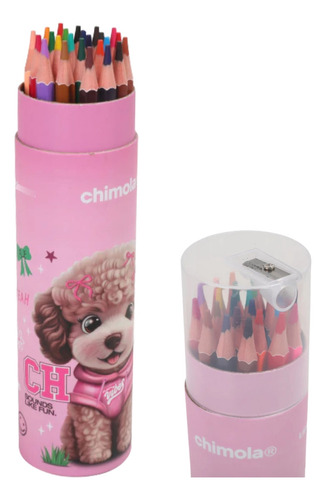 Set De Lapices De Colores X24 Kids Poodle Chimola Colores