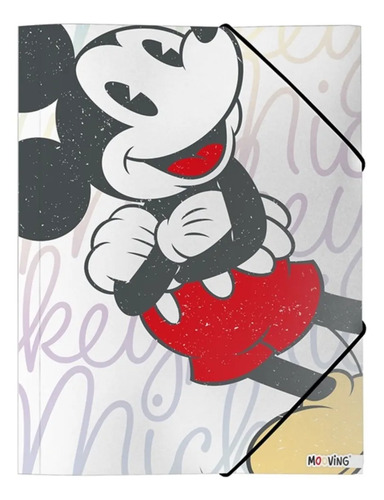 Carpeta Oficio 3 Solapas Mickey & Friends Disney Mooving Blanco
