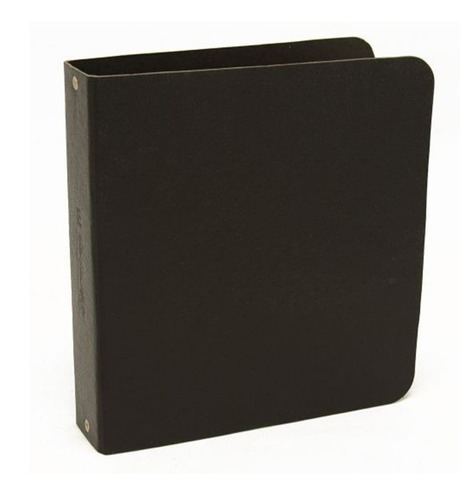 Carpeta Fibra Negra N3 3x40 Ezco Con 3 Anillos Negro
