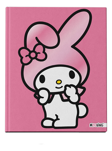 Cuaderno Abc My Melody Tapa Dura Rayado 19,5 X 24cm Mooving Rosa