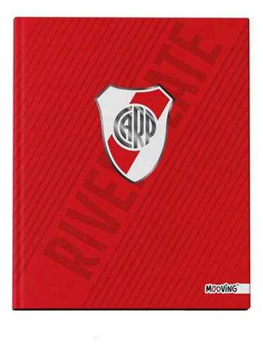 Cuaderno Abc River Plate 48 Hojas Rayado 90 Gramos Mooving Rojo