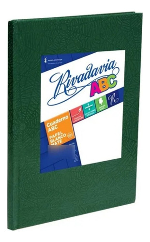 Cuaderno Rivadavia Abc  50 Hojas Araña Verde Cuadriculado Verde Oscuro