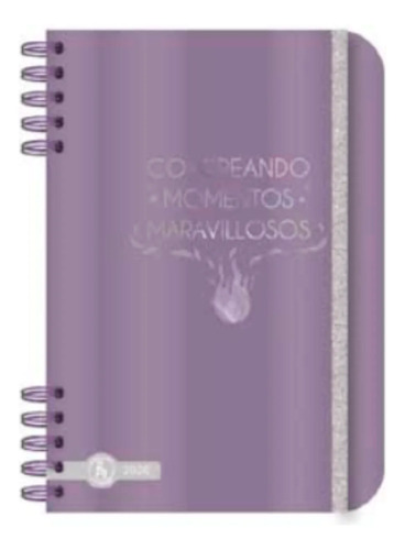 Agenda 2026 Ry 12x17 Diaria Premium Violeta Llama 2026