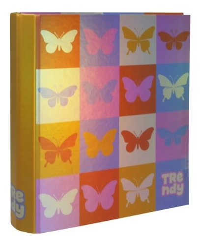 Carpeta Escolar 3x40 Trendy Holoreflex Rexon Naranja Claro