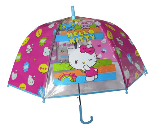Paraguas Hello Kitty Wabro Rosa Chicle Helo Kitty