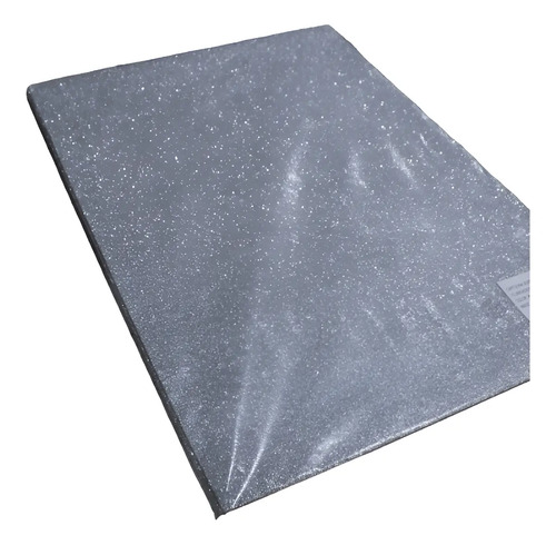 Cartulina Glitter Colores Con Brillo Paquete X10 Color Plata Plata Plateado Brillantina