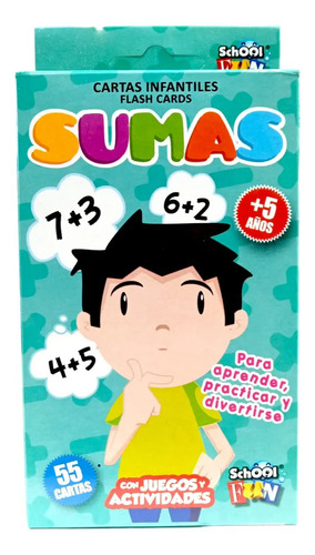 Cartas Educativas Infantiles Las Sumas 55 Cartas Ilustradas