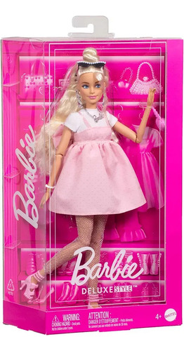 Muñeca Barbie Deluxe Style N. 3 Con Vestido Barbiecore Rosa