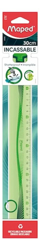 Regla Maped Flex Irrompible 30cm Verde Claro