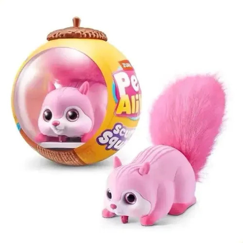 Pets Alive Interactivo Ardilla 5cm Varios Colores Rosa