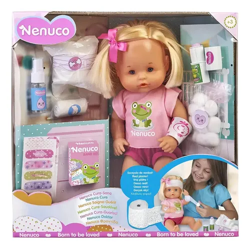 Muñeca Bebe Nenuco Cura Sana Con Accesorios