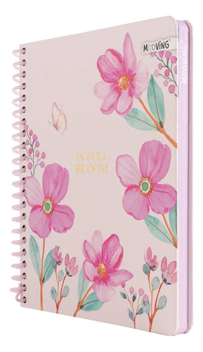 Cuaderno Premium 1/2 Oficio Garden Mooving Rosa Claro