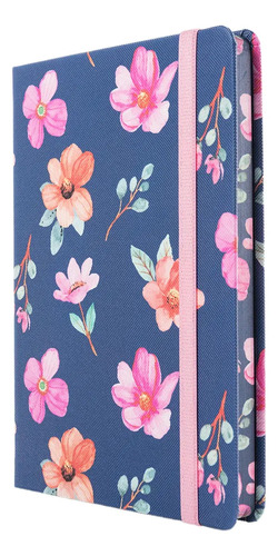 Cuaderno Mooving Notes A5 Garden Tapa Dura 96 Hojas Rayado Azul