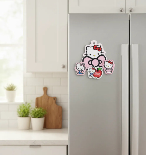 Imanes Magneticos Epoxy X3 Maw Hello Kitty Mooving Rosa Hello Kitty