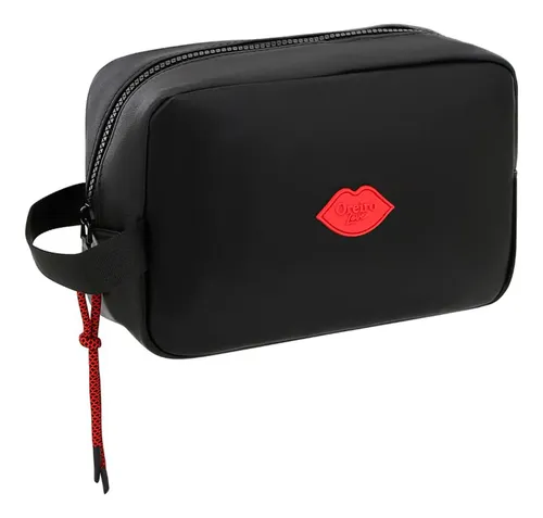 Porta Cosmeticos Neceser Las Oreiro Eco Cuero 30193 Negro Lisa