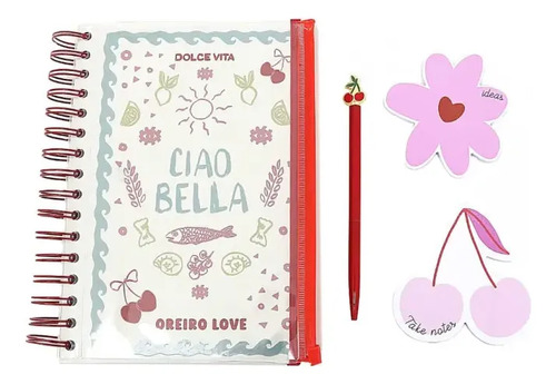 Stationary Set Oreiro Love Cuaderno Beige A5 Utiles Beige