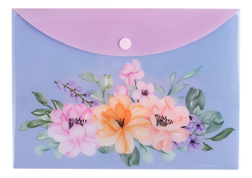 Sobre Pp Con Boton A5 Garden Mooving Lila Garden