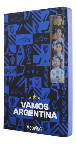 Cuaderno A5 70hj Magic Layers Afa Mundial Argentina Mooving Afa