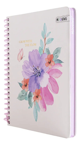 Cuaderno Premium Pocket Garden 1/2 Oficio Mooving Crema