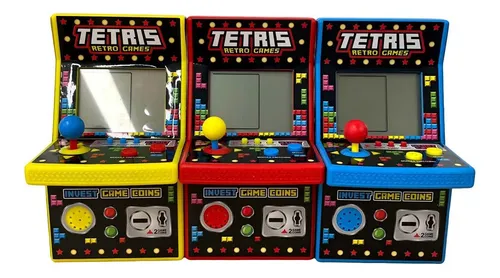 Mini Arcade Retro Games Tetris 49 Juegos En D Box Azul