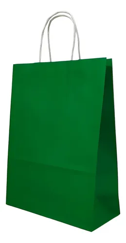 Bolsa Para Regalo Zafiro Lisa Color Verde Pack X 6 Unidades Verde Zafiro
