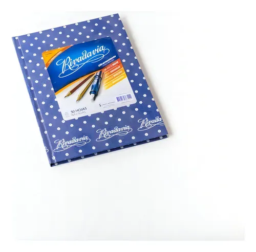 Cuaderno Rivadavia Rayado 16x21 50 Hojas Lunares Azul Azul