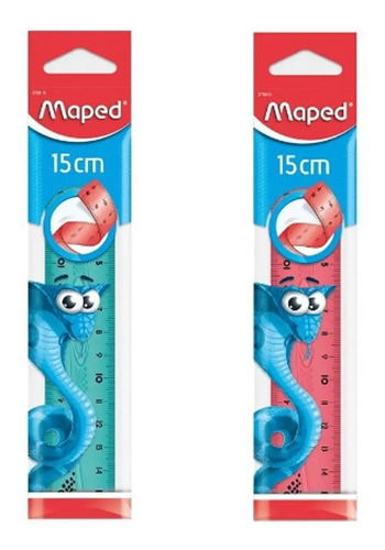 Regla Maped Twist 15 Cm Flex The Color Rosa Rosa